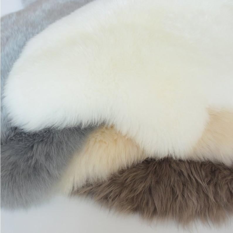 ムートンラグ 1匹物 100 長毛 ムートンフリース 原皮 ムートン 天然