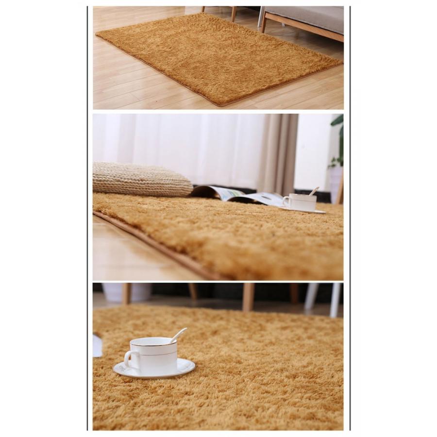 ラグ 185×185 撥水 快適 ムートン風 ラグマット ふわふわ 夏用