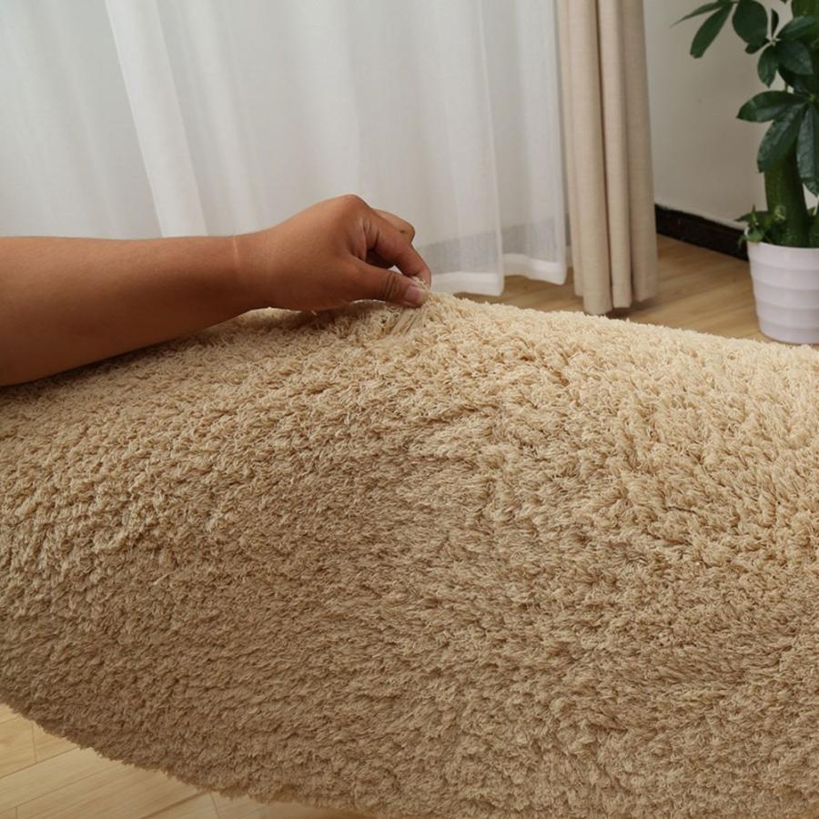 ラグ 185×185 撥水 快適 ムートン風 ラグマット ふわふわ 夏用