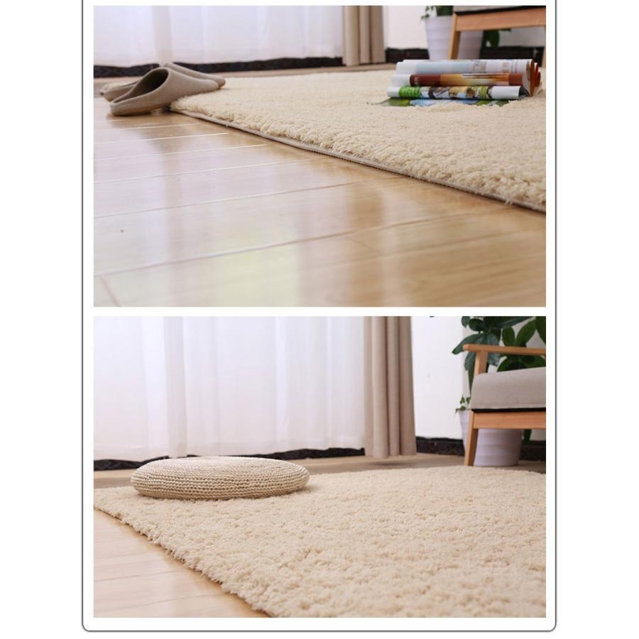 ラグ 185×185 撥水 快適 ムートン風 ラグマット ふわふわ 夏用