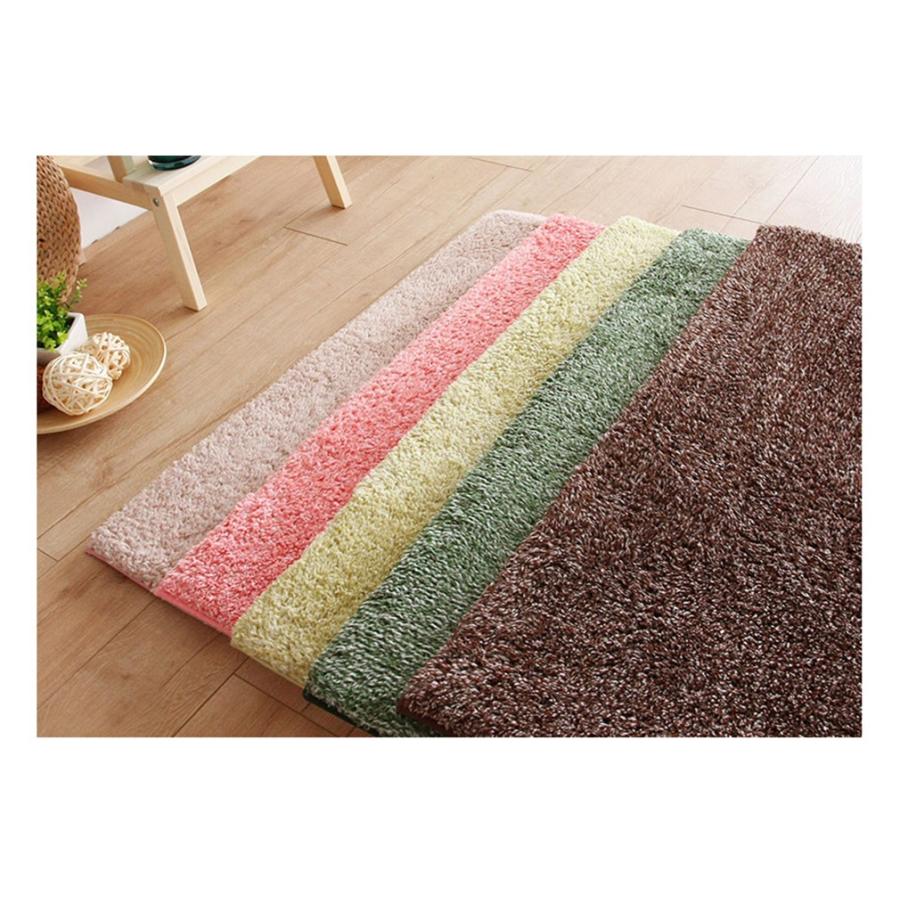 シャギーラグ ミックス ジョイントラグ 100 洗える ジョイントマット