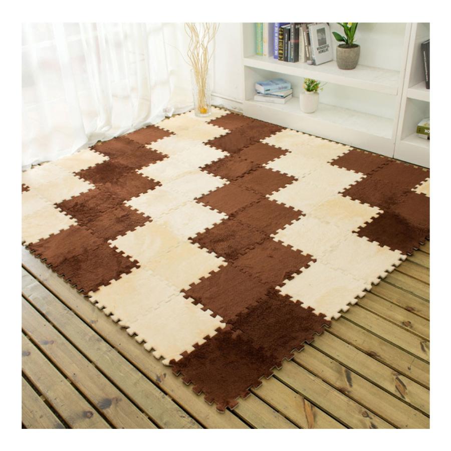 組み合わせ自由 子供部屋 ふかふか 低反発 パズルラグ ラグ 60x60cm 洗える ジョイントマット 1cm厚さ 1 5cm毛足 大判 極厚 リビング 北欧 マイクロファイバー Hk0239 60 マホームヤフー店 通販 Yahoo ショッピング