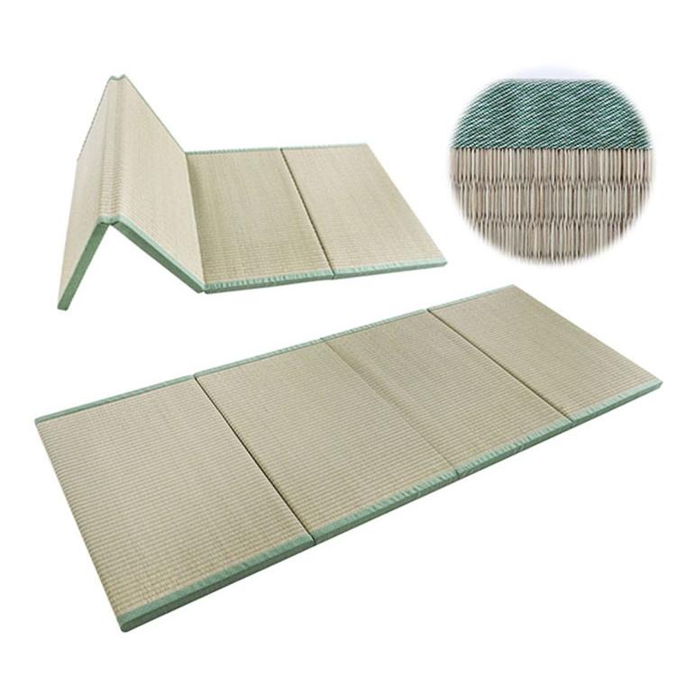 ごろ寝マット い草 90×200 ユニットラグ 昼寝マット 枕付き 厚3CM ジョイント マット ラグ 中綿 涼しい マルチマット 長座布団 畳 国産シーツ い草