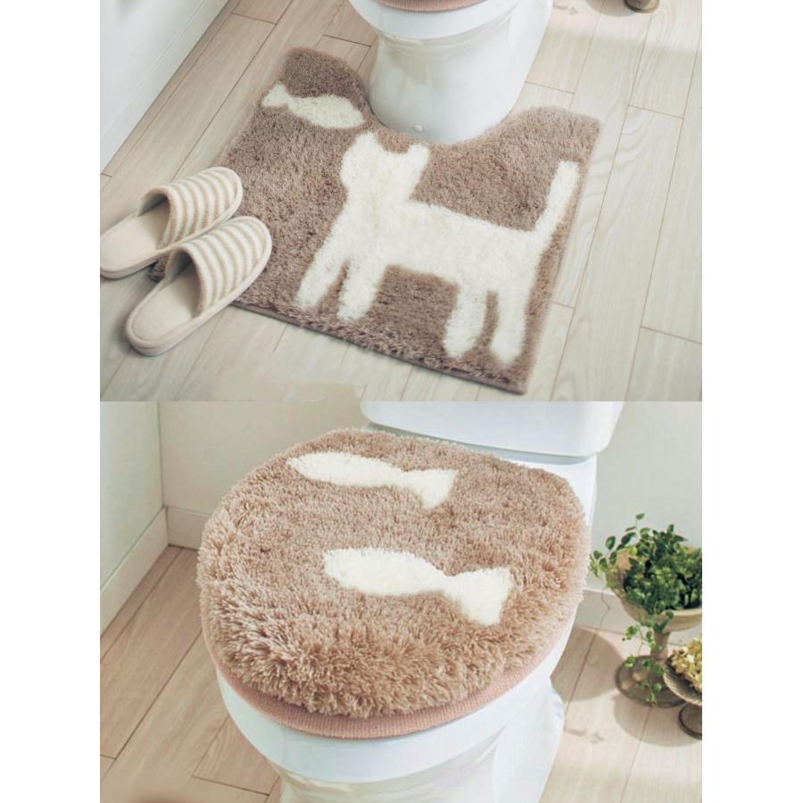 トイレマット セット 3点 北欧 トイレカバー 可愛い 猫 o型 u型 トイレマット セット 3点 北欧 トイレカバー 可愛い 猫 o型 u型