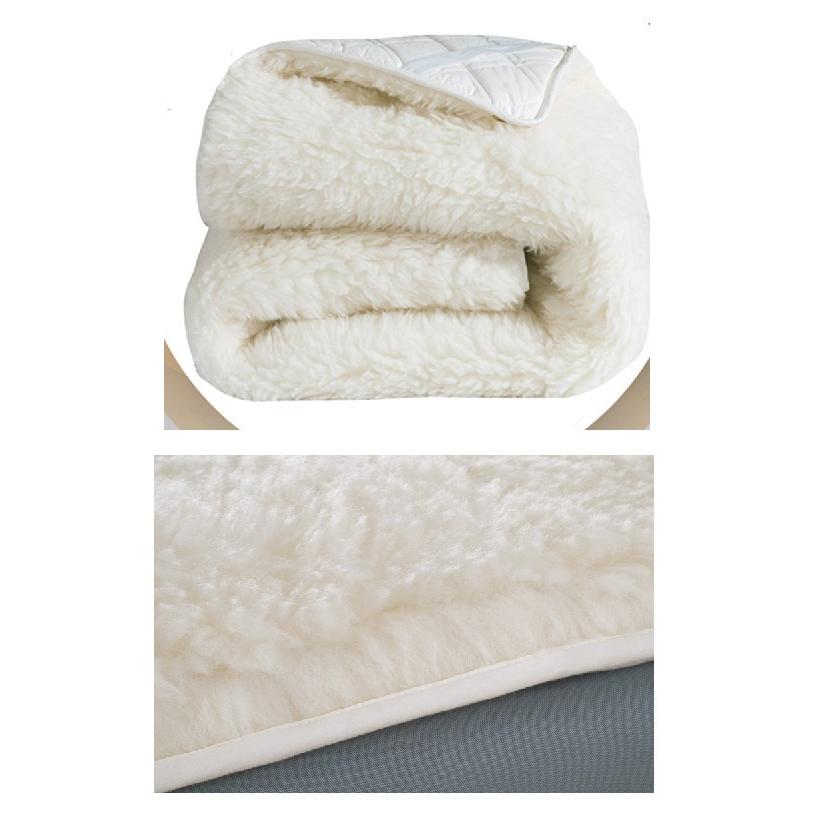 ムートン 敷きパッド 90×200 シングル 冬 ベッドパッド 90cm幅 厚手