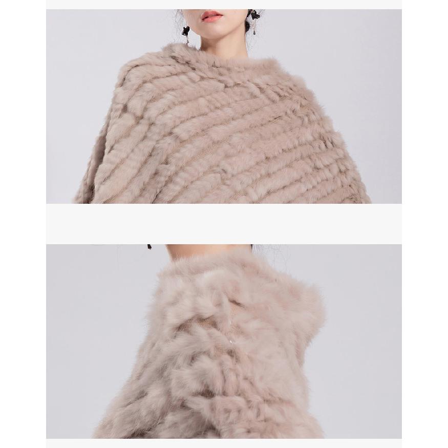ポンチョ レディース 冬 毛皮マフラー ファースヌード ケープ レッキス  