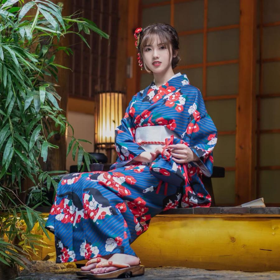 レディース浴衣　ネコ柄　大人かわいい　新品未使用 ネコ柄 浴衣 猫 レディース 猫柄 三毛猫 セット 大きサイズ