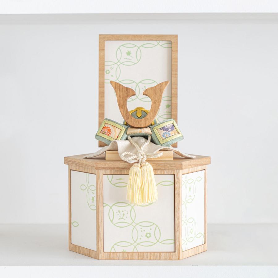 スタイリッシュ 兜 五月人形 竹麻呂作 収納飾り モダン オシャレ