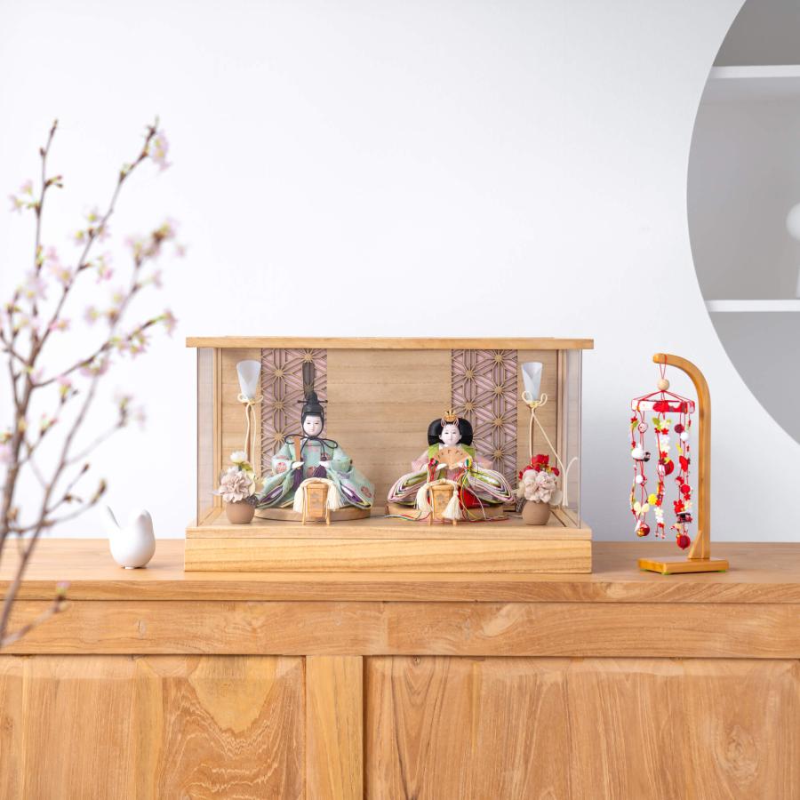 雛人形 お雛様 コンパクト おしゃれ かわいい 木製 人気 和彩 人形