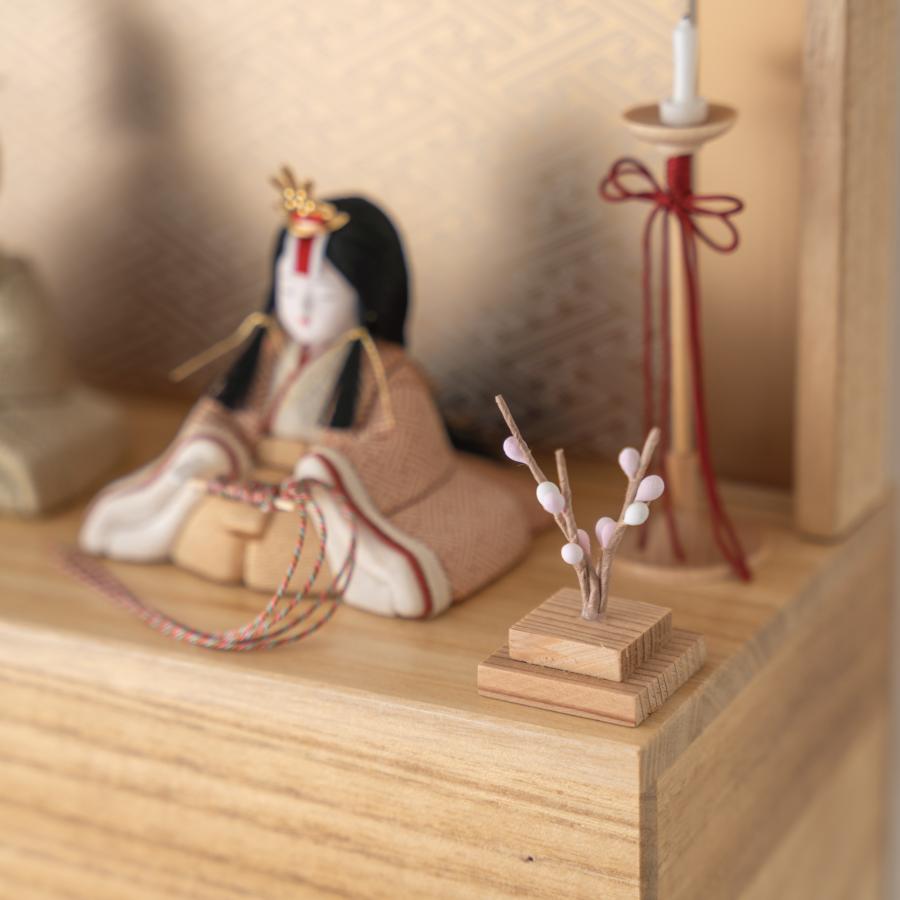 雛人形 お雛様 コンパクト おしゃれ かわいい 木製 人気 こひな収納