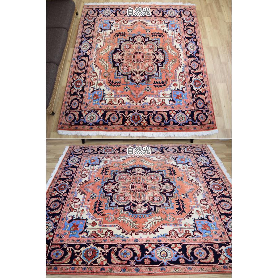 美品 ペルシャ 絨毯 ヘリス 産 縦2m 横2m 4m2 正方形 215 x 202 美品 ペルシャ 絨毯 ヘリス 産 縦2m 横2m 4m2 正方形 215 x 202