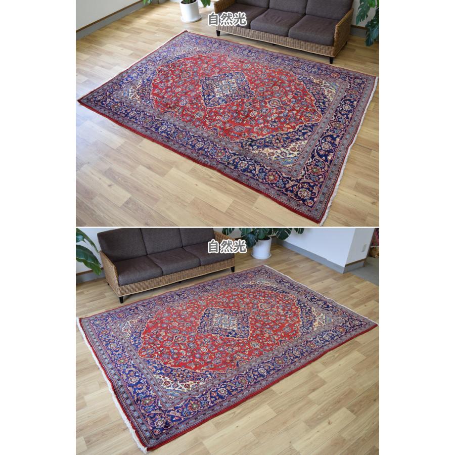良品 ペルシャ 絨毯 カシャーン 285 x 201 cm No.AD316 縦3m 横 良品 ペルシャ 絨毯 カシャーン 285 x 201 cm No.AD316 縦3m 横