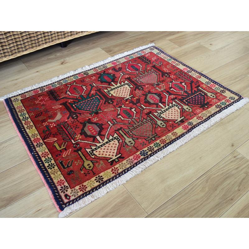 良品 ペルシャ 部族絨毯 シールジャーン 玄関 マット 80 x 60 cm 良品 ペルシャ 部族絨毯 シールジャーン 玄関 マット 80 x 60 cm