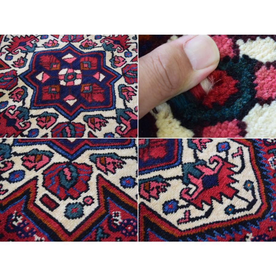 良品 ペルシャ 部族絨毯 ハマダン 縦2m 横1.5m 3m2 〜2帖 205 x 良品 ペルシャ 部族絨毯 ハマダン 縦2m 横1.5m 3m2 〜2帖 205 x