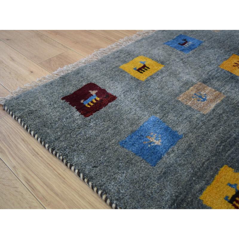 新品 ペルシャ ギャッベ 148 x 100 cm No.1956 縦1.5m 横1m 肉厚 新品 ペルシャ ギャッベ 148 x 100 cm No.1956 縦1.5m 横1m 肉厚