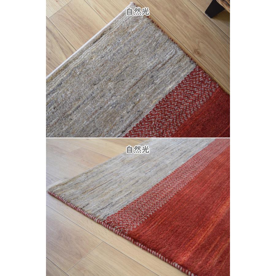 新品 ペルシャ ギャッベ 縦2.1m 横1.7m 4m2 〜2-3帖 209 × 163