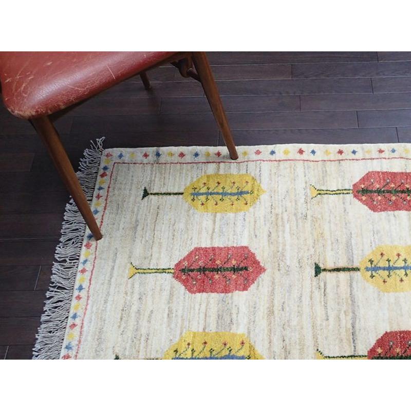新品 ペルシャ ギャッベ 縦1.2m 115 x 90 cm No.n208 肉厚 新品 ペルシャ ギャッベ 縦1.2m 115 x 90 cm No.n208 肉厚
