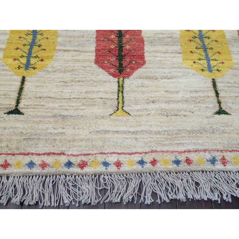 新品 ペルシャ ギャッベ 縦1.2m 115 x 90 cm No.n208 肉厚 新品 ペルシャ ギャッベ 縦1.2m 115 x 90 cm No.n208 肉厚