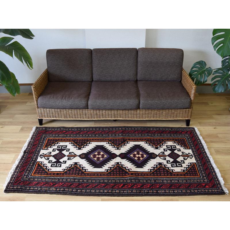 新品 ペルシャ 部族絨毯 バルーチ No.R214 183 x 102 cm 縦2m 横 新品 ペルシャ 部族絨毯 バルーチ No.R214 183 x 102 cm 縦2m 横