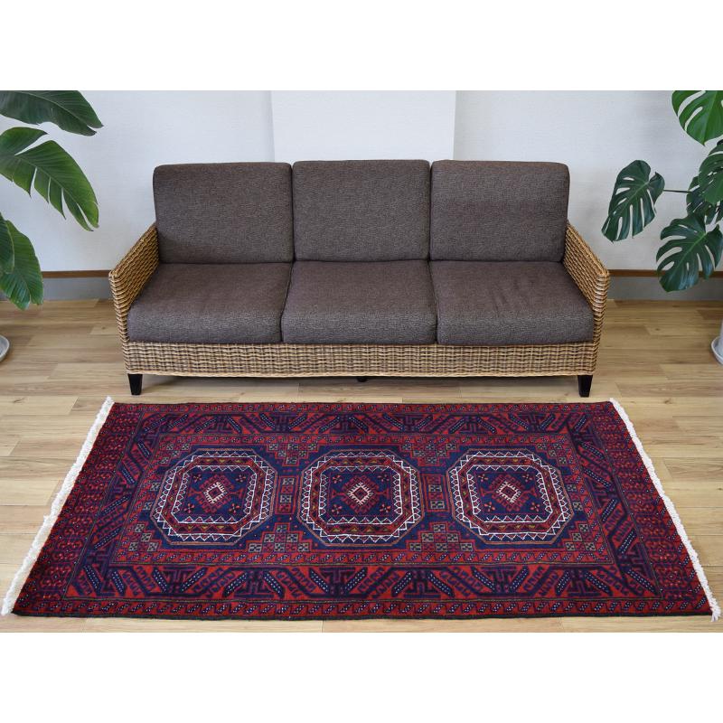 美品 ペルシャ 部族絨毯 バルーチ 縦2m 横1m 2m2 〜2畳程度 No 美品 ペルシャ 部族絨毯 バルーチ 縦2m 横1m 2m2 〜2畳程度 No