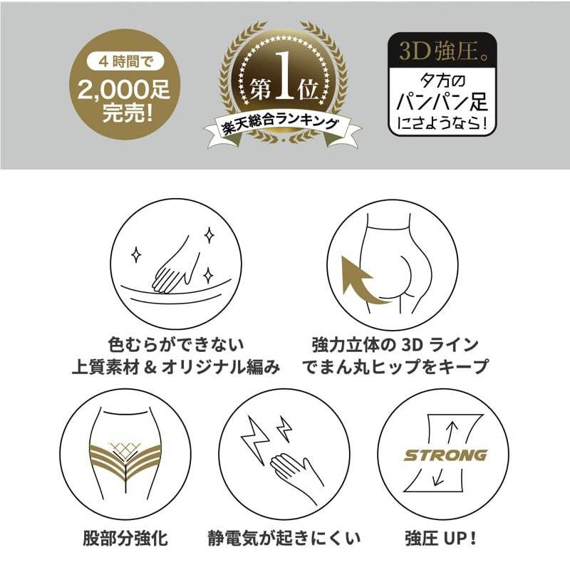 着圧レギンス レディース 魔法のレギンス 3D NEWモデル トレンカ