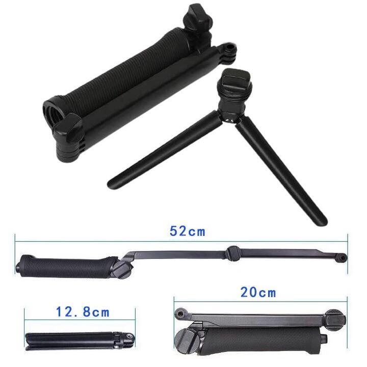 Gopro、アクションカメラ用 三つ折り マルチ セルフィスティック カメラグリップ ストラップ ゴープロ ホルダー 伸長幅20〜52センチ |  | 04