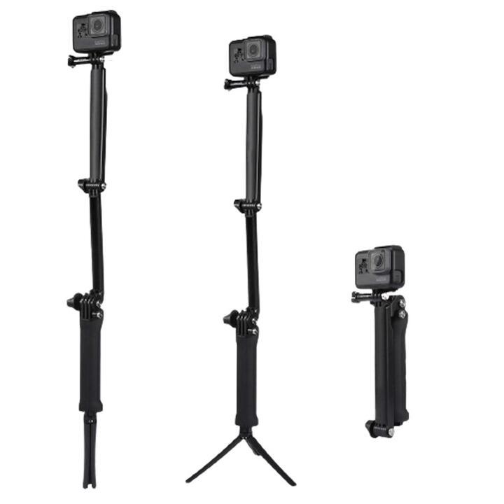 Gopro、アクションカメラ用 三つ折り マルチ セルフィスティック カメラグリップ ストラップ ゴープロ ホルダー 伸長幅20〜52センチ |  | 06