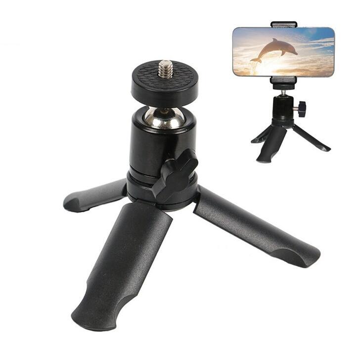 カメラ用 1/4ネジ雲台 小型 卓上三脚スタンド セット プラスチック