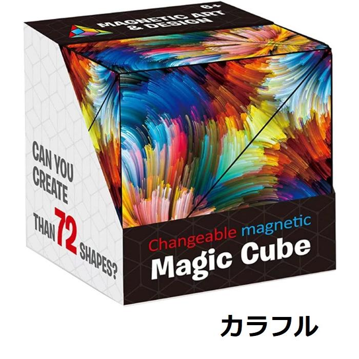 マジックキューブ フィジェットキューブ 脳トレ 3D パズル 72パターンに変形する立方体 6カラー選択｜mahsalink｜06