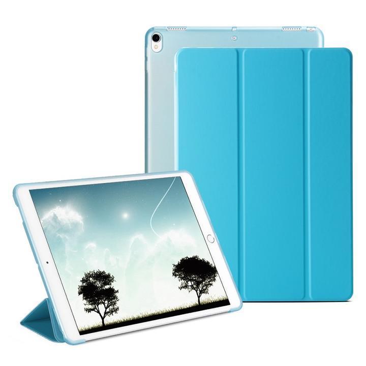 iPad Air初代 2013年版用 三つ折り TPU+PU連体 ソフト スマート カバー ケース 自動休眠 ブルー｜mahsalink｜11