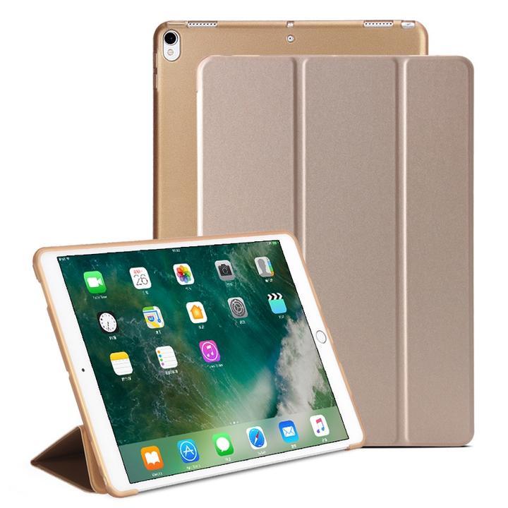 iPad Pro 10.5インチ 2017/Air3 2019用 TPU+PU連体 ソフト スマート カバー ケース スタンド  ローズゴールド｜mahsalink｜12