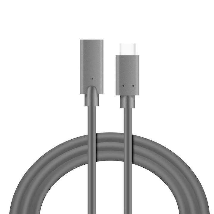 USB3.1タイプ-C 延長ケーブル CM-CF 標準16ピン内蔵 高速充電&同期