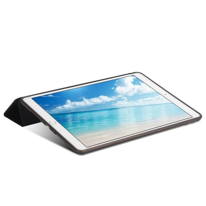 iPad mini/mini2/mini3/mini4対応機種選択 TPU+PU連体 三つ折り ソフト