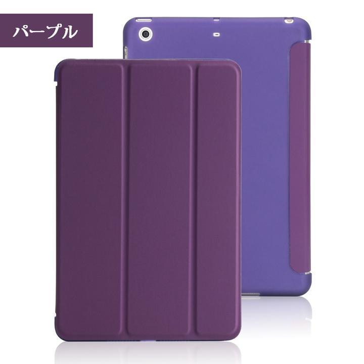 iPad mini/mini2/mini3/mini4対応機種選択 TPU+PU連体 三つ折り ソフト