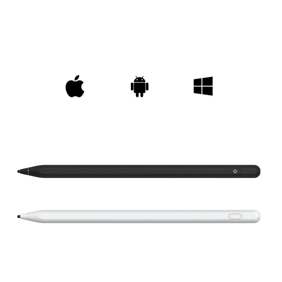 P3 スタイラスペン iOS 2018以降iPad /Android/Windows 3OS通用 スタイラスペン デジタルペン 1.5mmペン先 高感度 USB充電式  ペアリング不要 2カラー選択｜mahsalink
