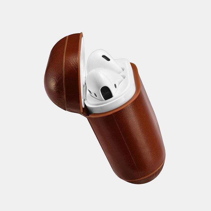 VIN001【正規品】iCARER アップル AirPods 用 本革 ビンテージレザー AirPods 保護ケース セットしたまま充電可能 カーキ｜mahsalink｜12