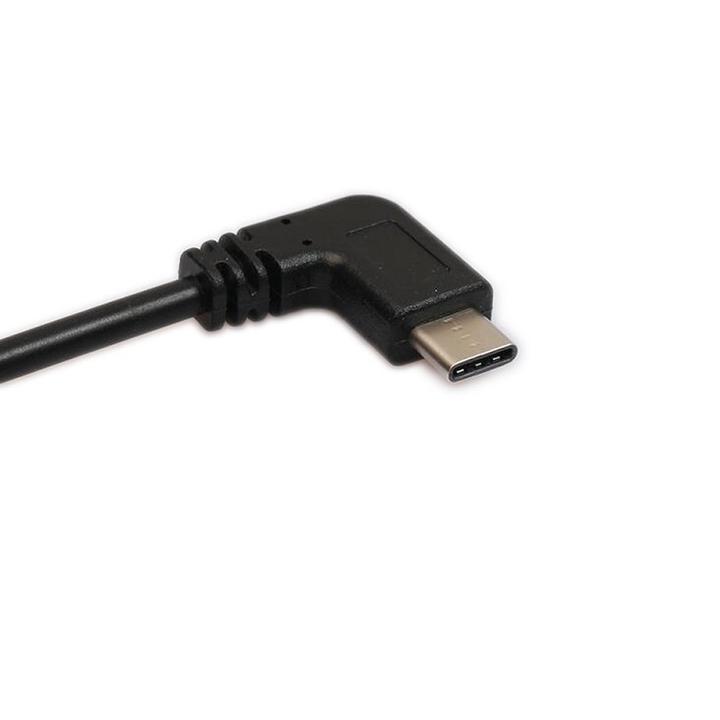 L字 USB Type C to USB2.0 Micro 変換ケーブル /USB C-USB Mini