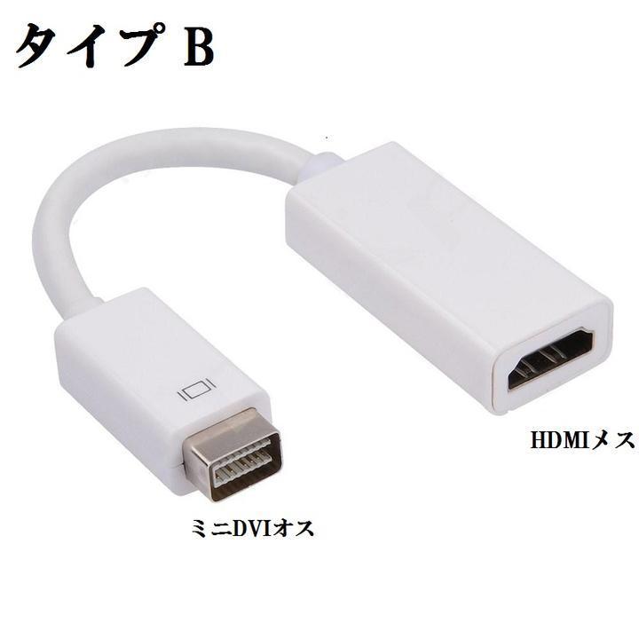 MacBook iMac Pro用 Mini DVI to VGA(ミニ D-Sub 15ピン)メス