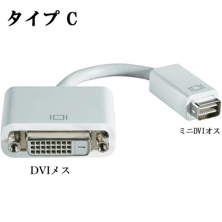 MacBook iMac Pro用 Mini DVI to VGA(ミニ D-Sub 15ピン)メス/HDMIメス