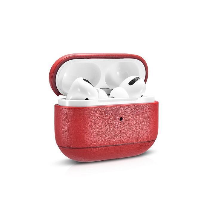 IAP047 iCARER アップル AirPods Pro用 本革 ナッパ レザー ケース 保護ケース セットしたまま充電可能 黒｜mahsalink｜12