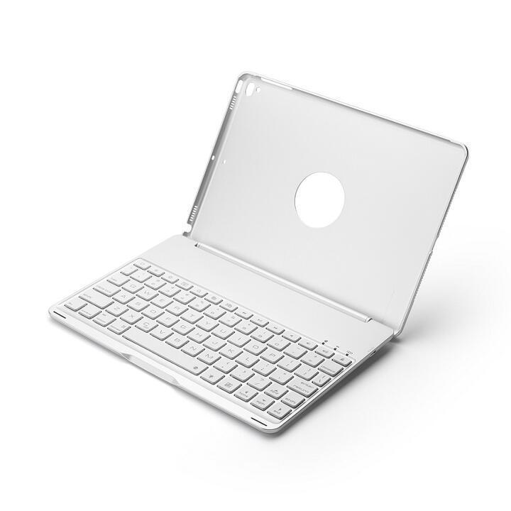 F8AS iPad 9.7 第6/5世代/Pro 9.7/Air初代/Air2通用 Bluetooth ワイヤレス キーボード ハード ケース 銀｜mahsalink｜03