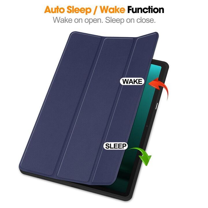 Galaxy Tab S9+/S9 FE+ 12.4インチ用 PU革 TPU 保護ケース 三つ折り Ｓペン収納 オートスリープ対応　ローズゴールド |  | 03