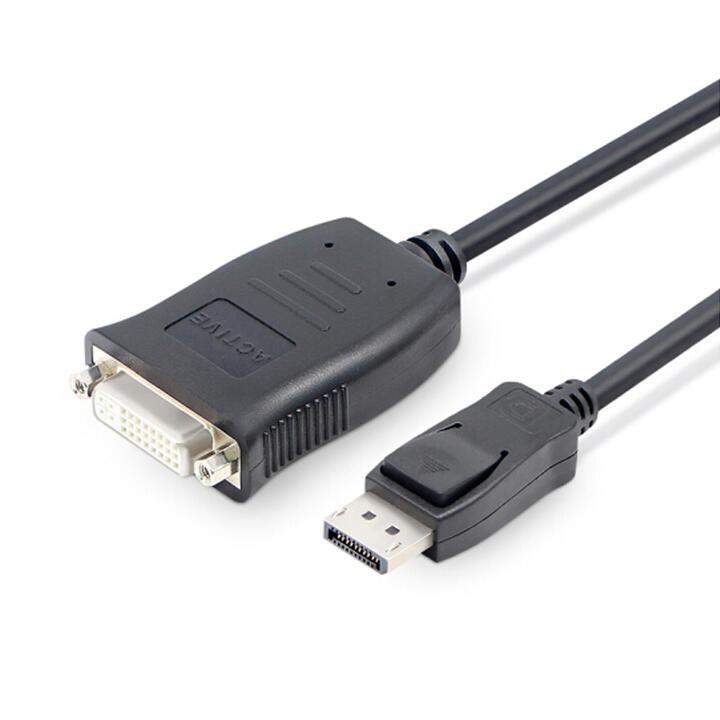 DisplayPort to DVI−D (24+1)ピン オス−メス アクティブ 変換アダプタ  20cm  4K2K対応 デスクトップ DP-DVI コンバータ｜mahsalink｜03