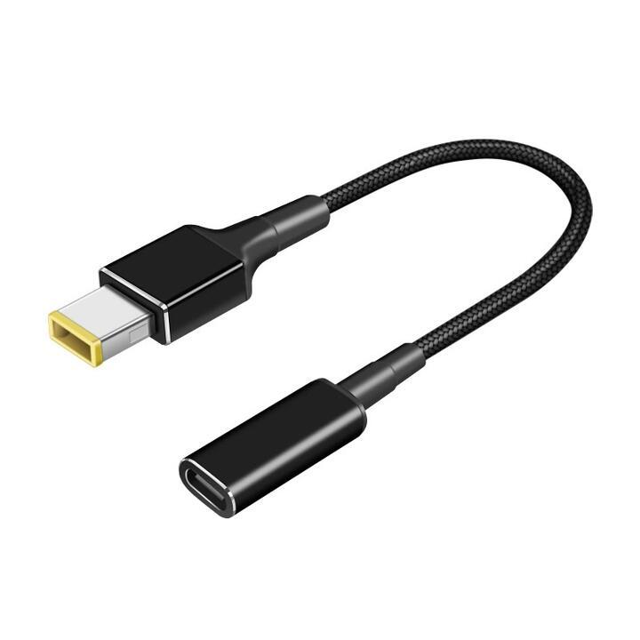 Lenovo 角型 to USB Type-C 変換ケーブル オスーメス 15cm/ C アダプタ
