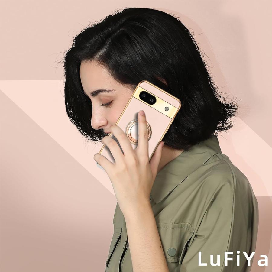 Google Pixel 8a用 TPU ソフト リング付き バックカバー 保護 Google Pixel 8a用 TPU ソフト リング付き バックカバー 保護