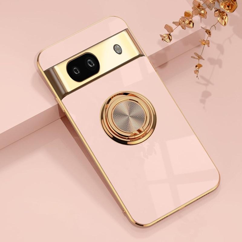 Google Pixel 8a用 TPU ソフト リング付き バックカバー 保護
