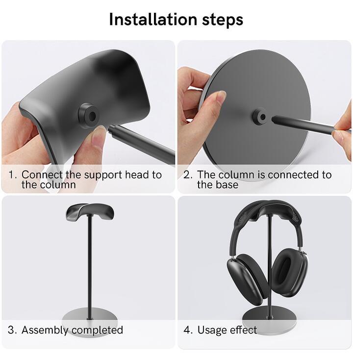 AirPods Max 対応 アルミ合金 マウント 卓上スタンド ホルダー