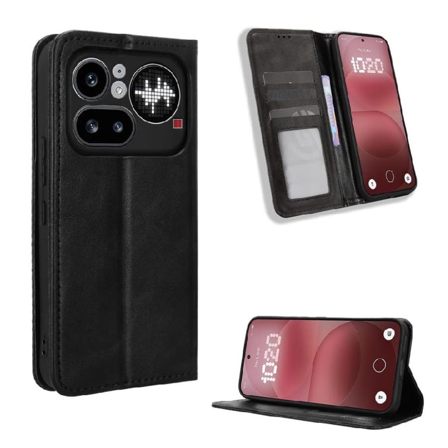機種選択肢ありNothing Phone (4a)/ (4a) Pro 用 本革風 高級PUレザー