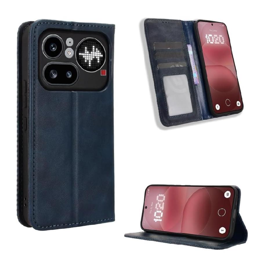 機種選択肢ありNothing Phone (4a)/ (4a) Pro 用 本革風 高級PUレザー