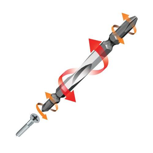 アネックス(ANEX) カラートーションビット 両頭 スリム +2x65 2本組 ACTM-2065 |  | 01